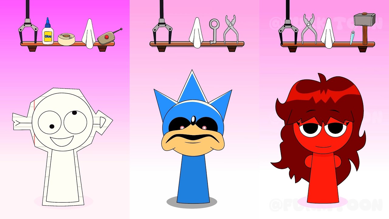 Nooo Help Sprunki Parker 🆚️ Sonic 🆚️Vineria