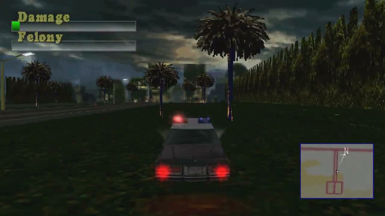 Driver 1 PSX - Los Angeles - Out of Bounds (Tutorial)
