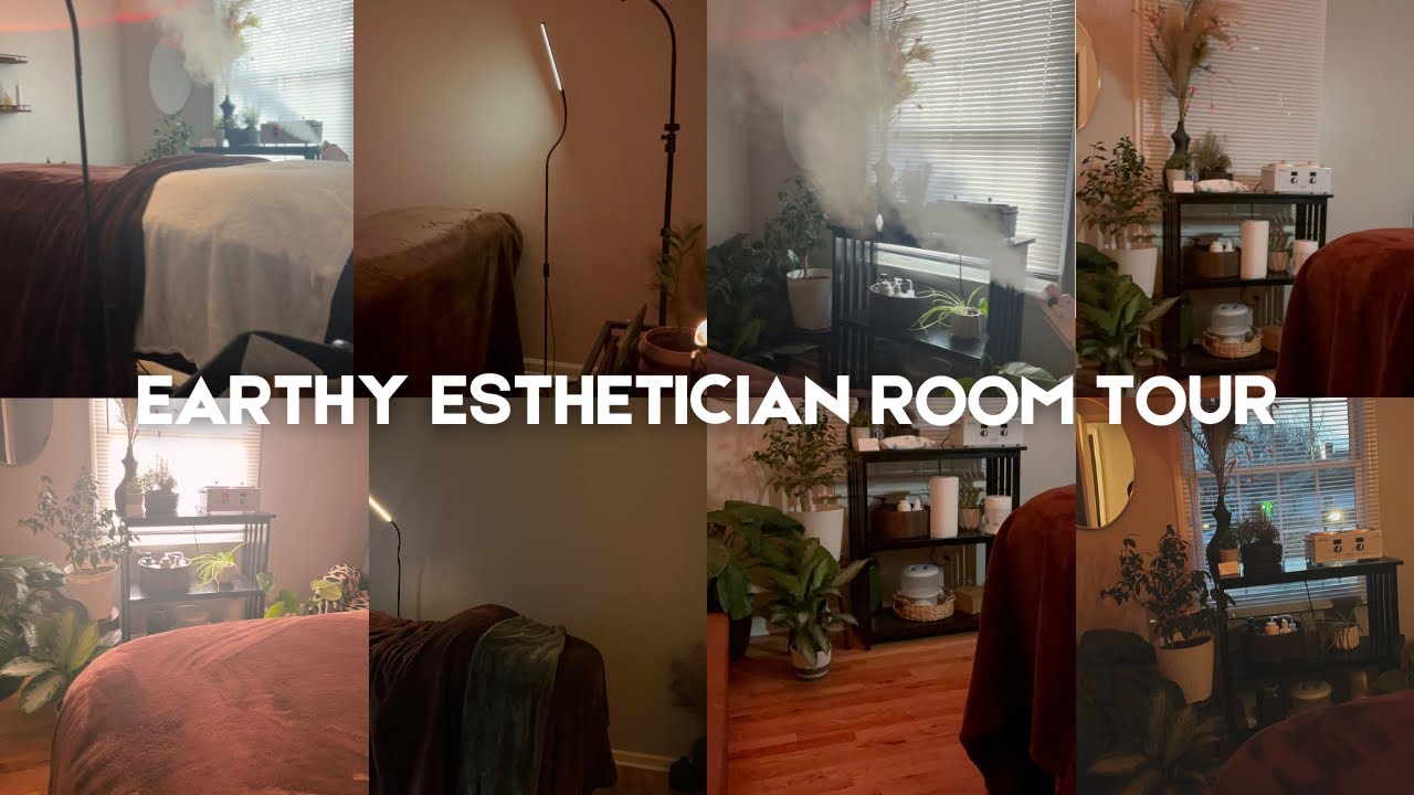 Esthetician Facial Spa Room Tour | Earthy & Cozy