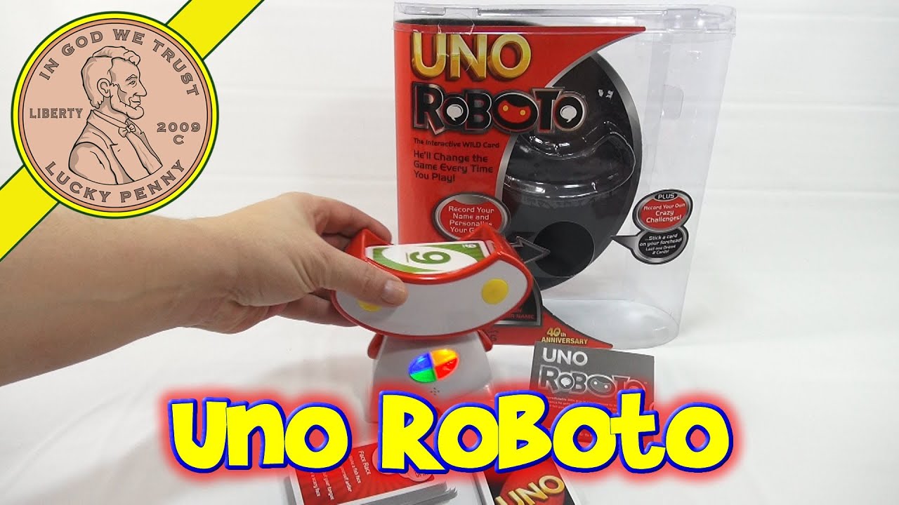 How To Play The Game Uno Roboto - The Interactive WILD Card Game, Mattel Toys