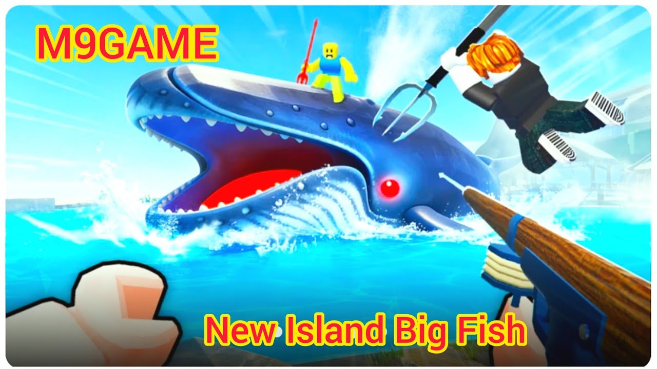 Roblox New Island Big Fish hunter New Video.#roblox #games #videogames 🏠🎯🎯🎯