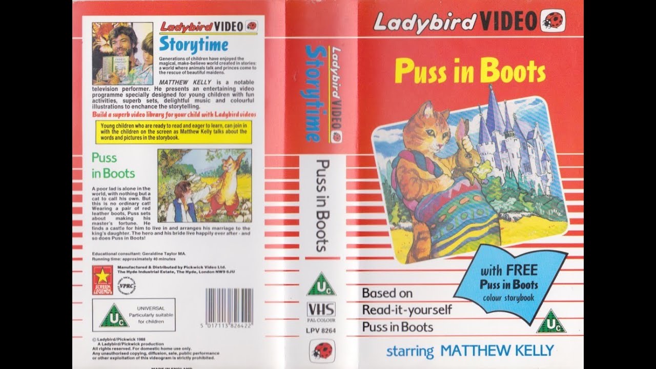 Ladybird Storytime: Puss in Boots (1988 UK VHS)