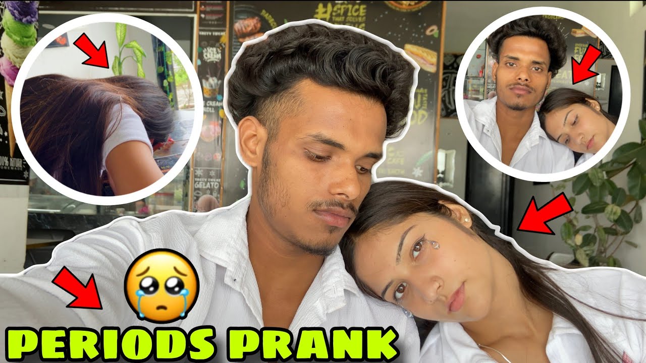 Periods Prank On My Boyfriend 🩸Yeh Ladka To Doctor Ke Pass Lekar Chala Gaya 😢 Prank Gone Wrong 😭