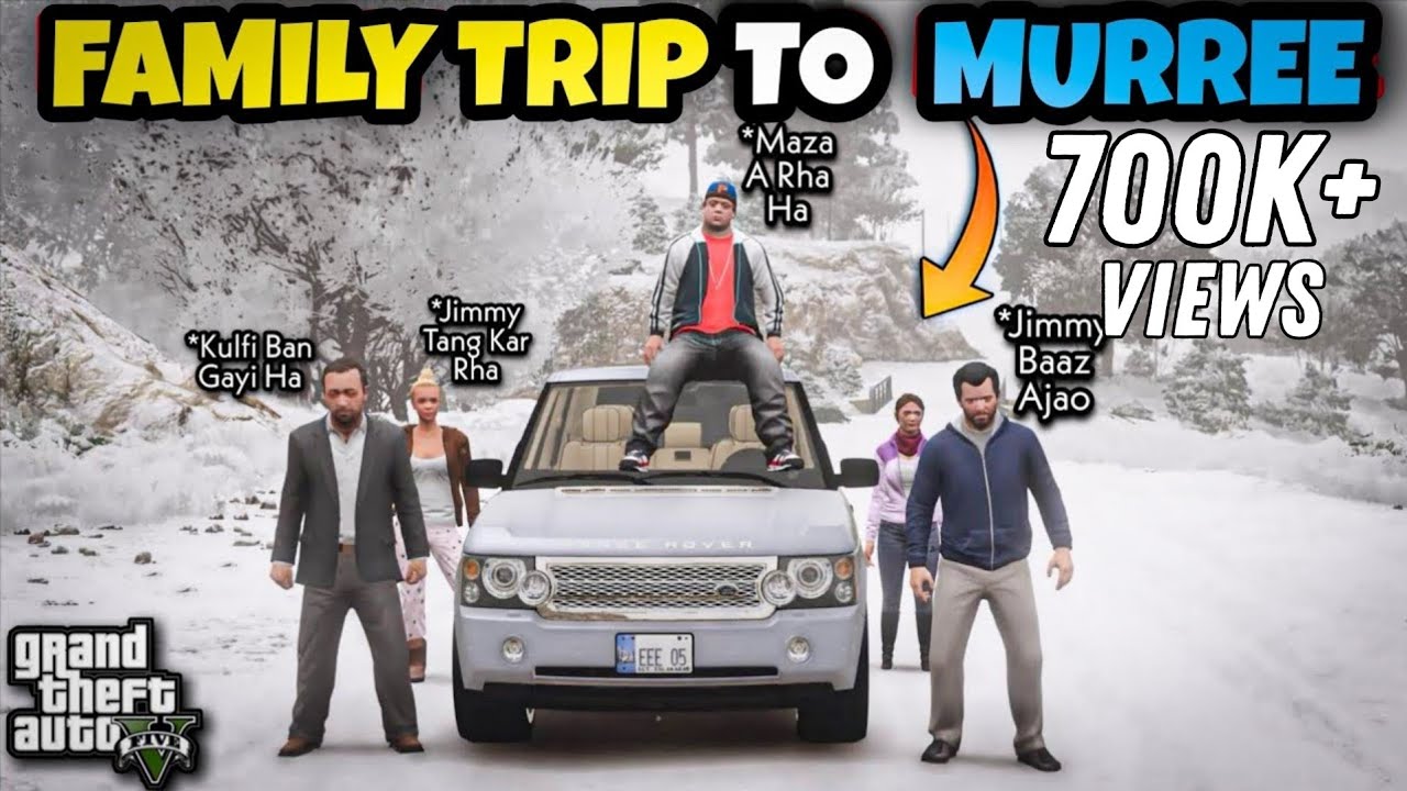Michael's Family Trip To Murree | GTA 5 | Real Life Mods #66 | URDU |