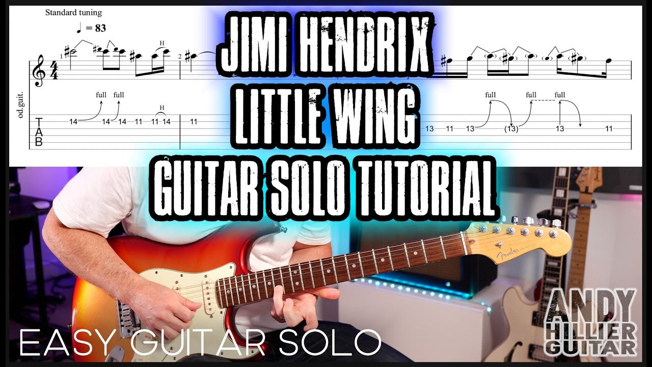 How to play Little Wing Guitar Solo Tutorial