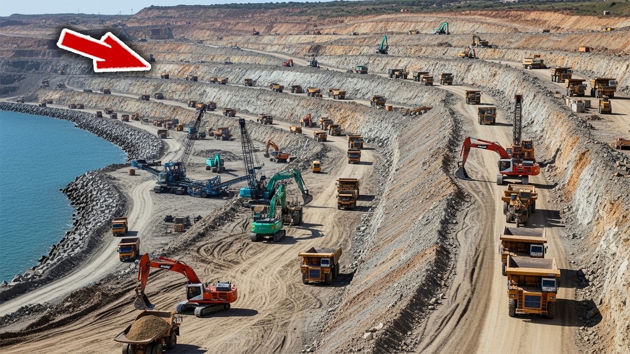 Excavators, Cranes, Rollers, Trucks &ndash; Building a Nuclear Submarine Shipyard