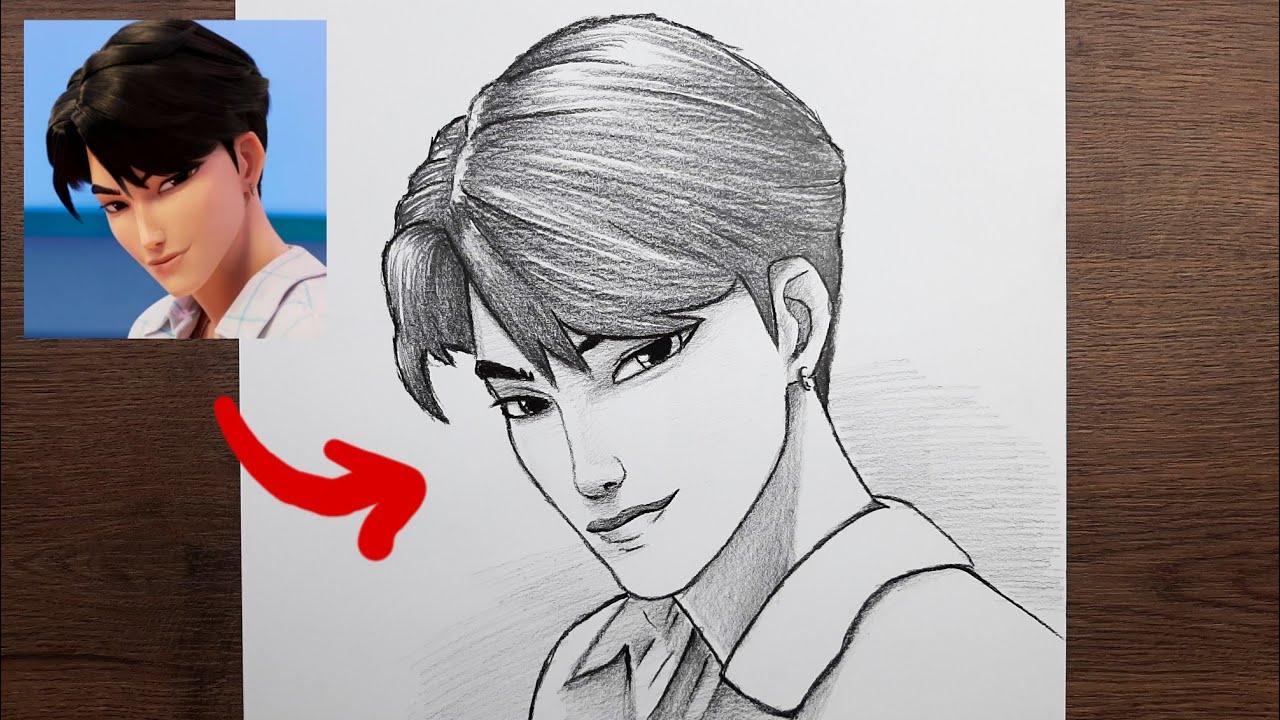 Jinu nasıl çizilir, K-pop demon hunters'den Jinu resmi adım adım çizim eğitimi