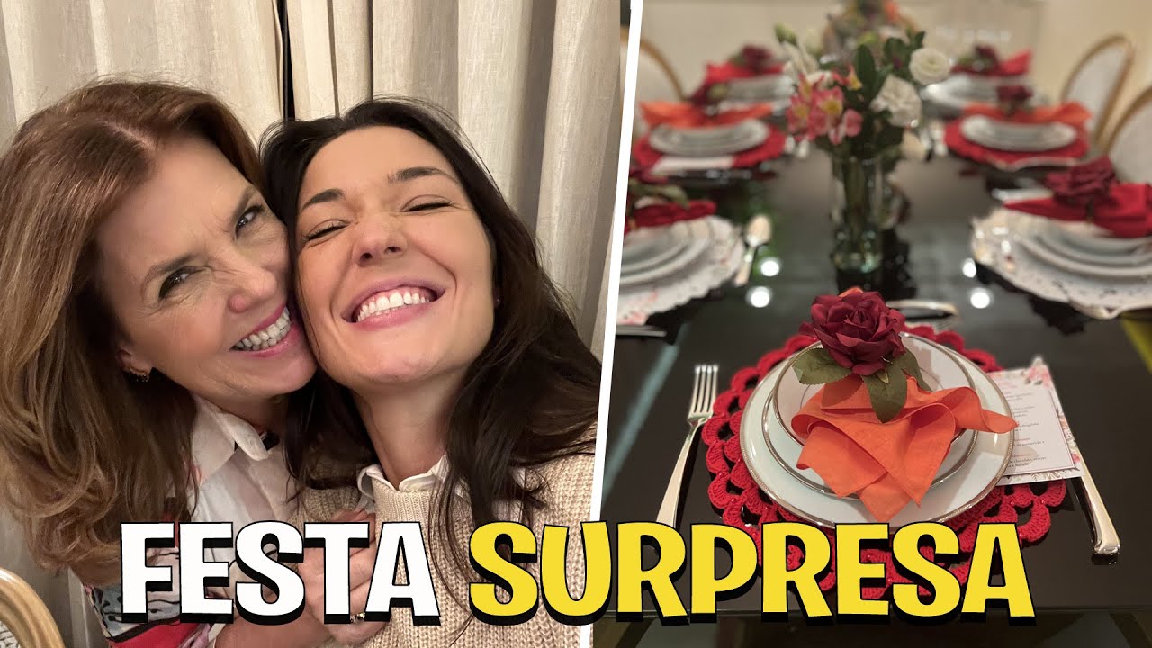 FIZ UMA FESTA DE ANIVERSÁRIO SURPRESA PARA MINHA MÃE  | Bia Napolitano
