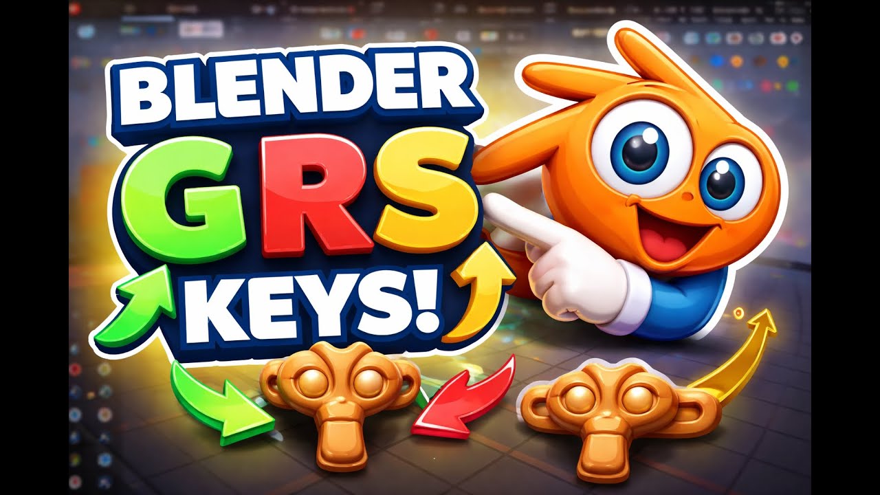 Blender G R S Keys Explained | Move, Rotate & Scale Like a Pro (Beginner Tutorial) - Hindi / Urdu
