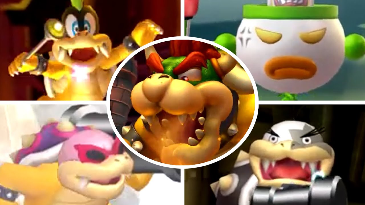 New Super Mario Bros U Deluxe - All Bosses