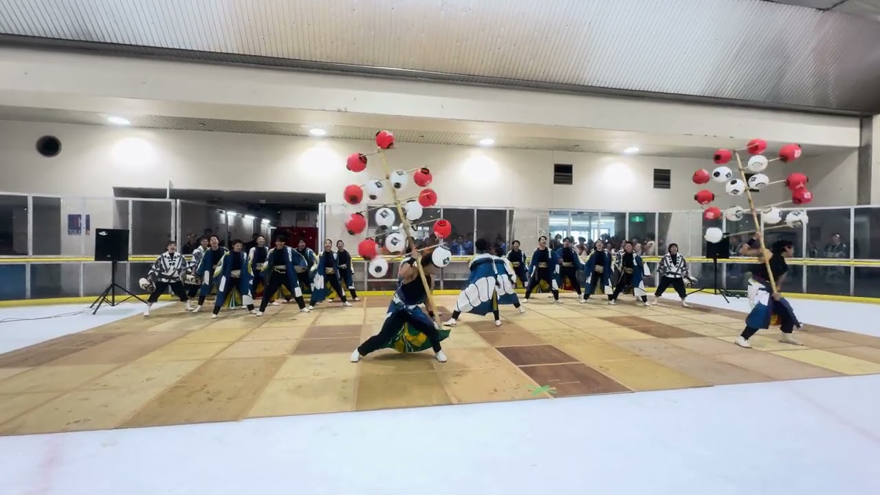 心纏い「心、ここにあり」大須スケートリンク  1回目お正月特別企画どまつりで、招福祈願2026.1.3