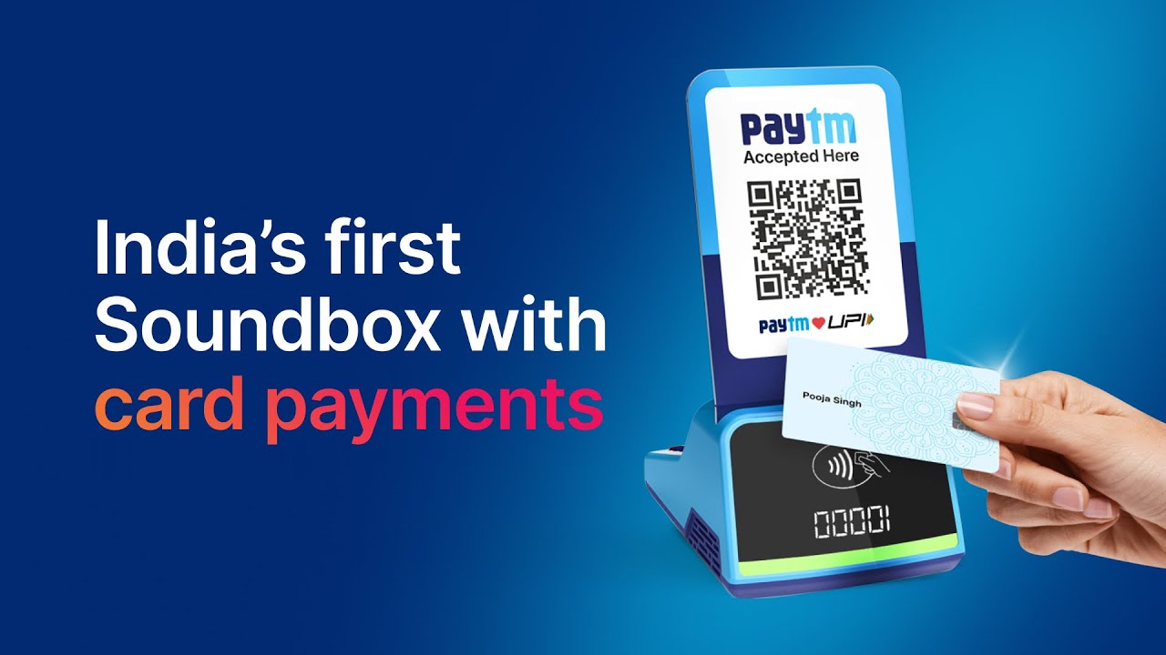 Paytm NFC Card SoundBox | India&rsquo;s First SoundBox with Card Payments | By Paytm | Paytm Karo