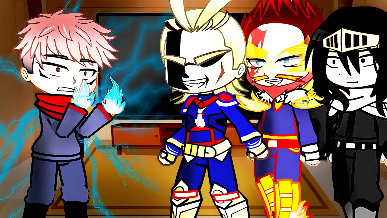 Pro Heroes React To Yuji Itadori as New Student // Gacha React
