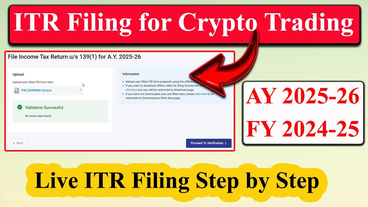 ITR Filing for Crypto Trading 2025-26 | How to File ITR for Crypto | ITR for Crypto Trading 2025-26
