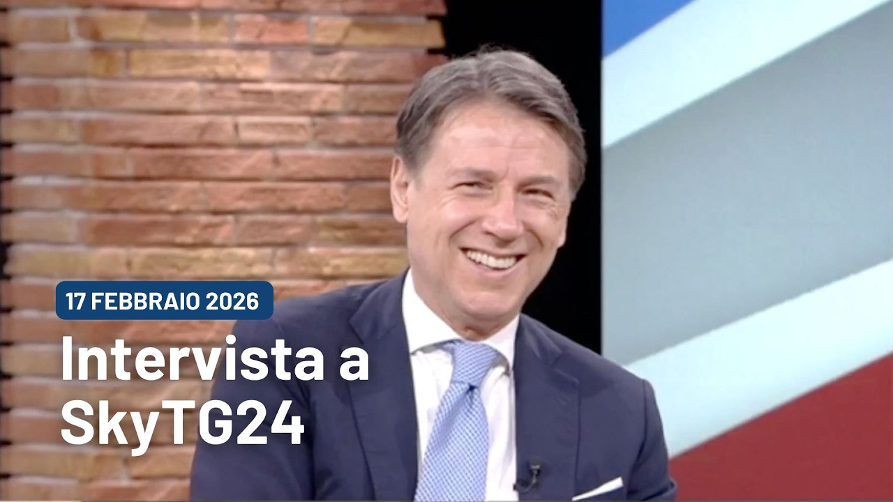 Giuseppe Conte intervistato a SkyTg24 | 17/02/2026