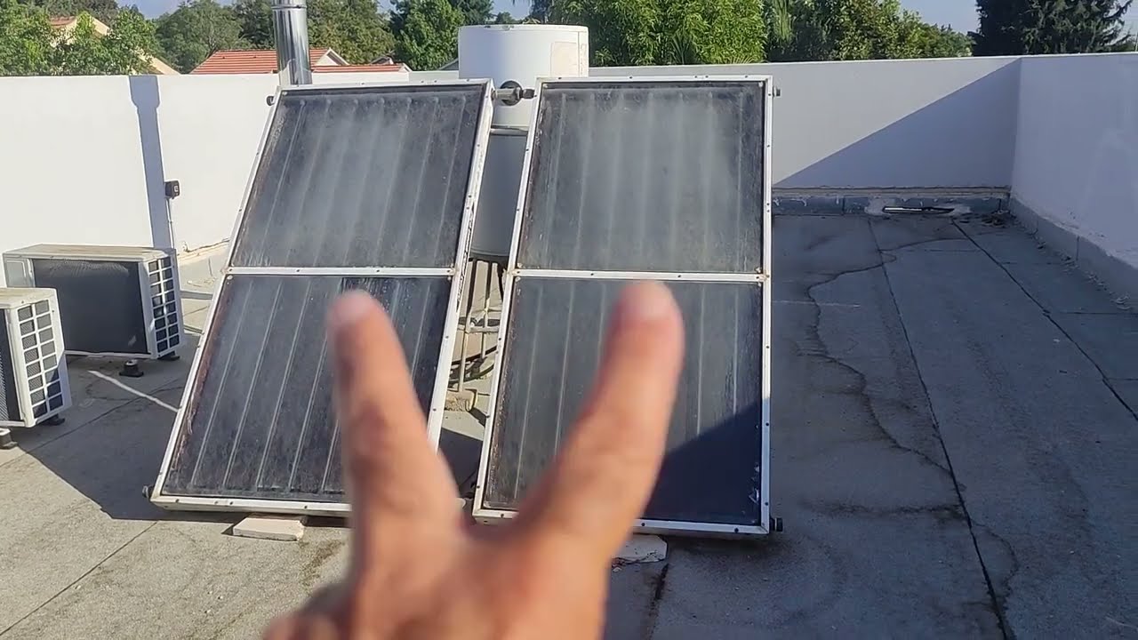 ניקוי אבנית וחלודה מזוג קולטים בדוד שמש