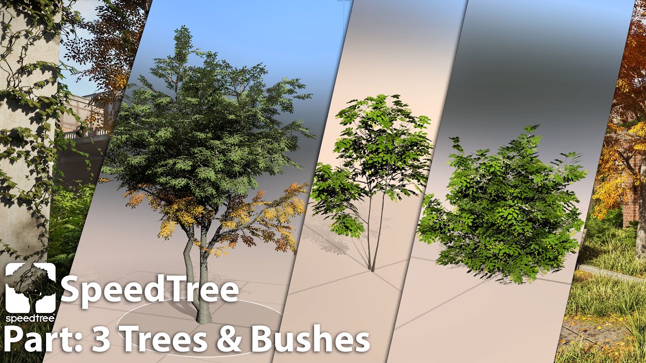 Unreal Engine 5 Environment - Speedtree - Part 3: Trees and bushes