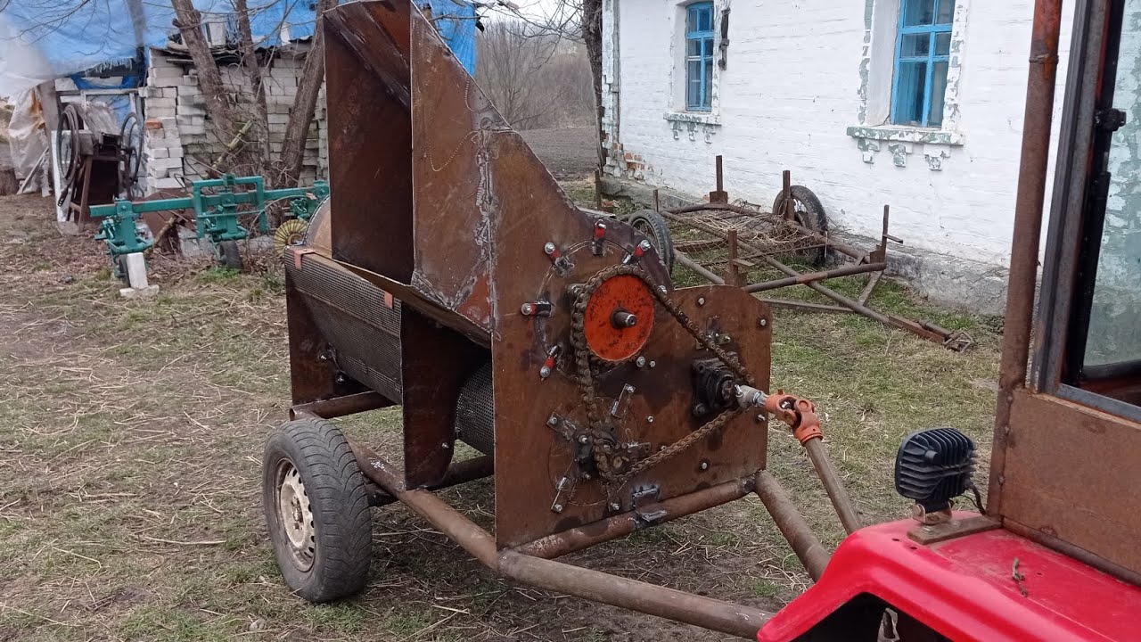 Саморобний гарбузовий комбайн своїми руками// Фініш.