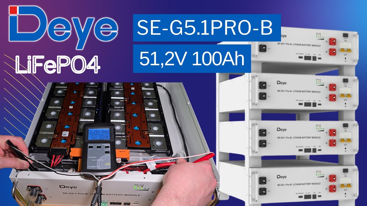 Детальний огляд і тестування Lifepo4 (LFP) акумулятора Deye 5.12kWh SE-G5.1Pro-B.
