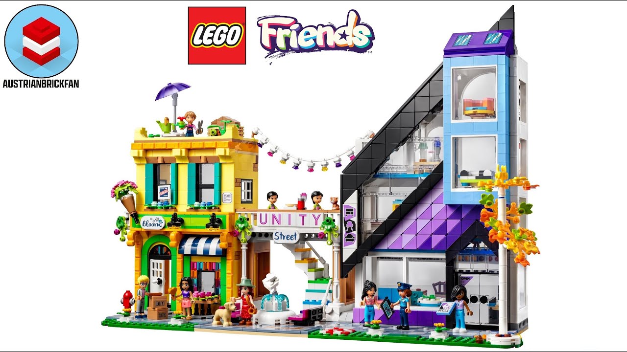 LEGO Friends 41732 Downtown Flower and Design Stores - LEGO Speed Build Review