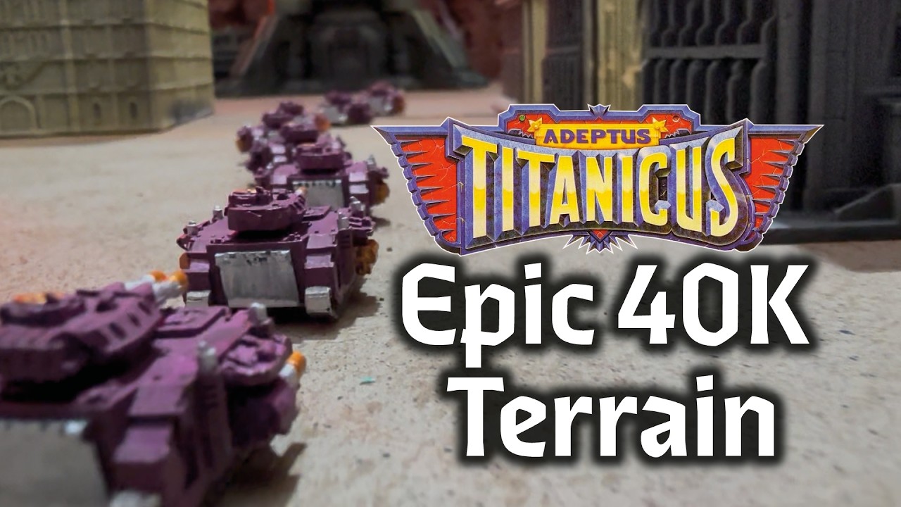 Modular Martian Desert for Epic 40K – You Won't Believe It's All Scratchbuilt