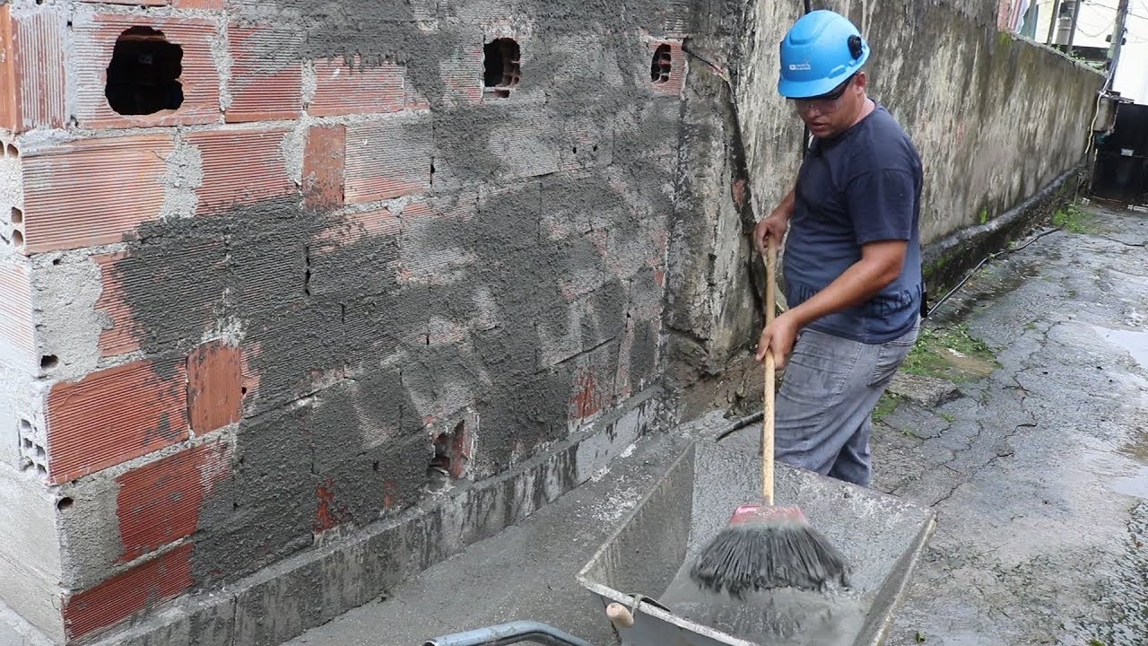 Chapisco Passo A passo - Pre plastering Step by Step