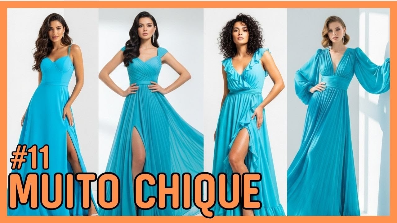 Vestidos Azul Turquesa para festas | Chiquíssima