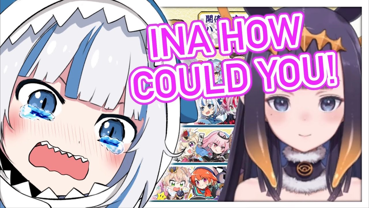 Gura Can't Believe Ina Would Do This【Gawr Gura / Ninomae Ina'nis】