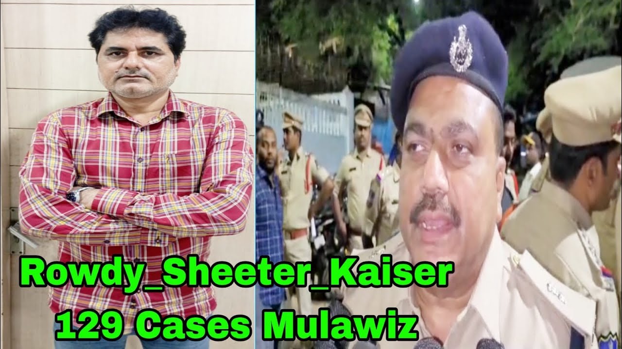 APPREHENDED ONE NOTORIOUS ROWDY SHEETER MOHD KHAISER @ CHOR KHAISER OF HABEEB NAGAR POLICE STATION