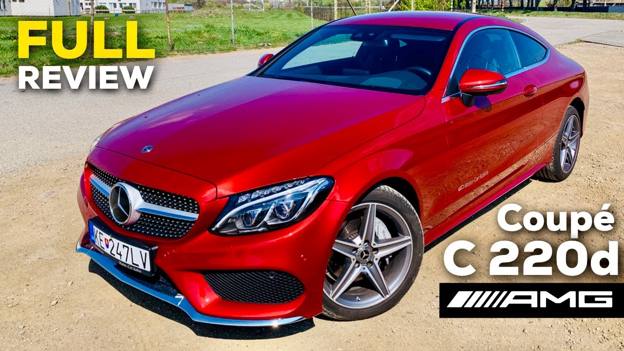 2019 MERCEDES C-Class Coupé 4MATIC Full Review C220d AMG Exterior Interior Infotainment Hyacinth Red