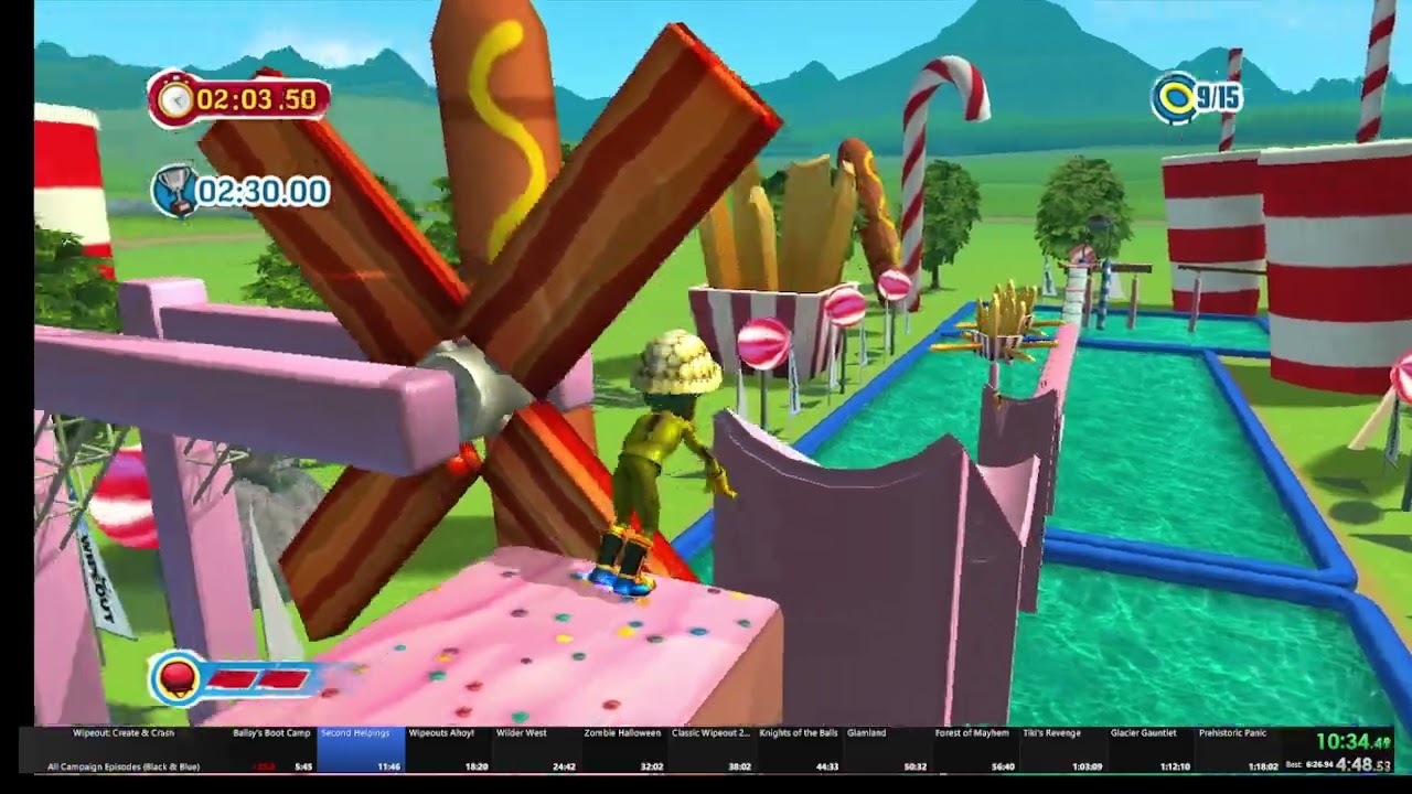 Wipeout: Create & Crash - All Campaign Episodes (Black & Blue) 1:13:53 (PB) (Former WR)
