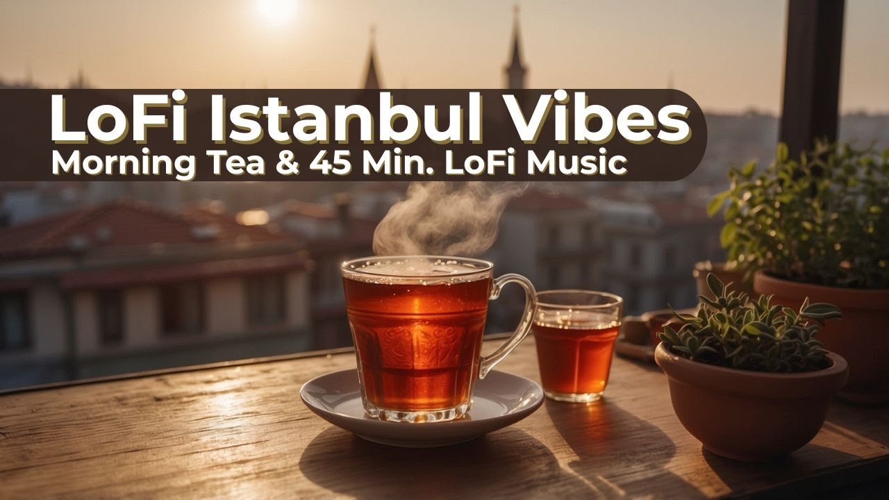 Istanbul LoFi Chill Beats, Rooftops & Tea ☕ | 45 Min Relaxing Turkish LoFi
