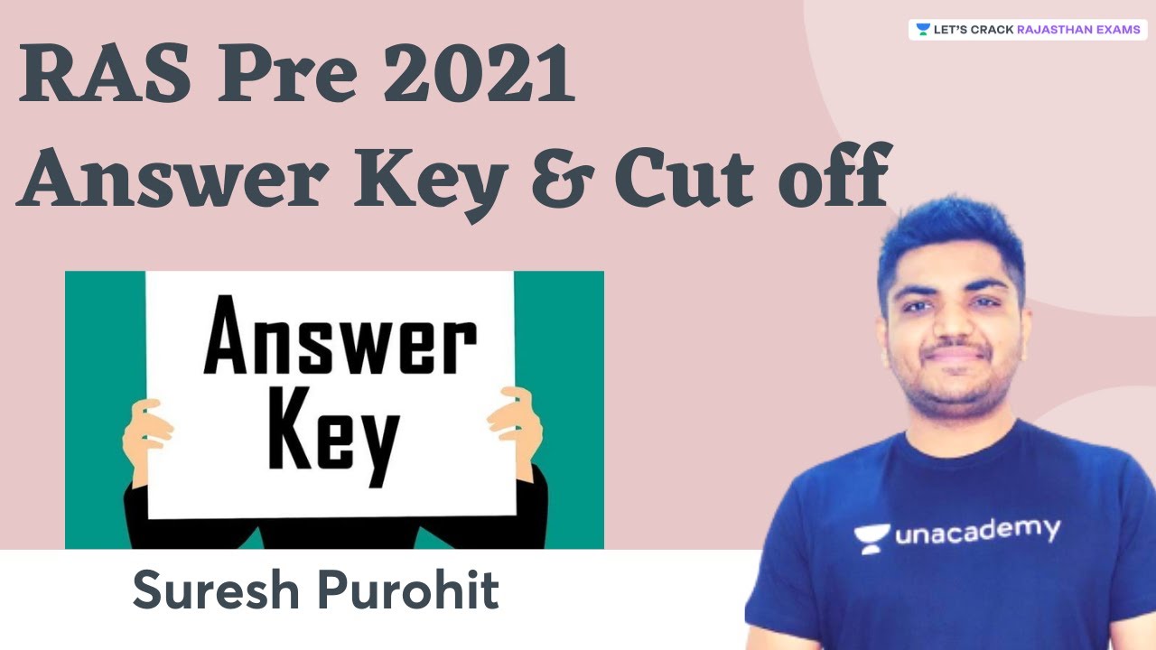 RAS Pre Paper 2021 Answer Key & Cut off |  RAS Pre 2021 | Suresh Purohit