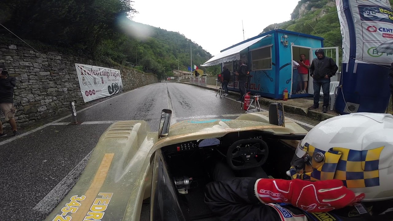 ON-board Trofeo-Fagioli 2019 Filippo Golin Osella jrb1000. wet-race. Spin at the end