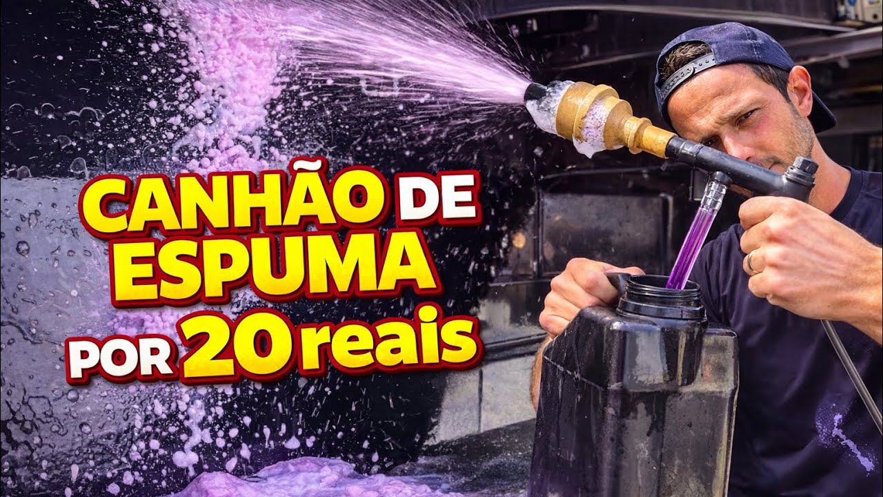 CANHÃO DE ESPUMA(snow foam) CASEIRO 😎