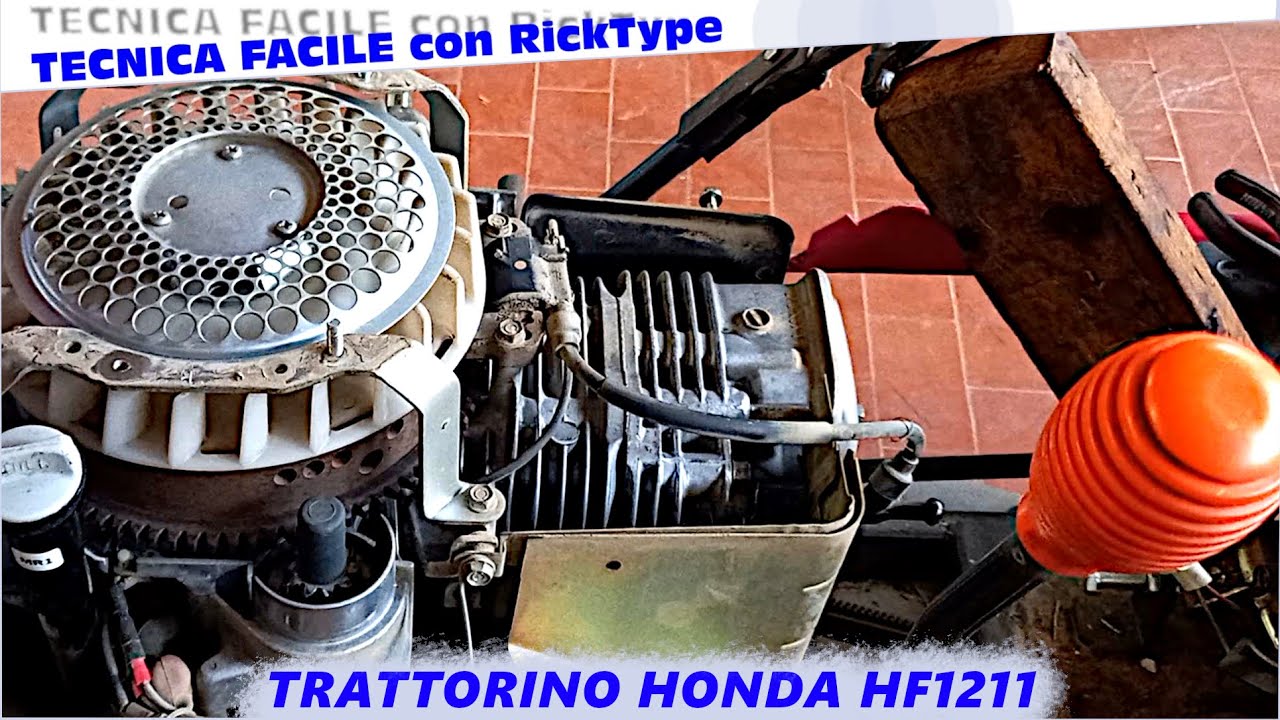 Trattorino Honda HF1211: batteria, motorino avviamento, manutenzione e carburatore, parte uno.