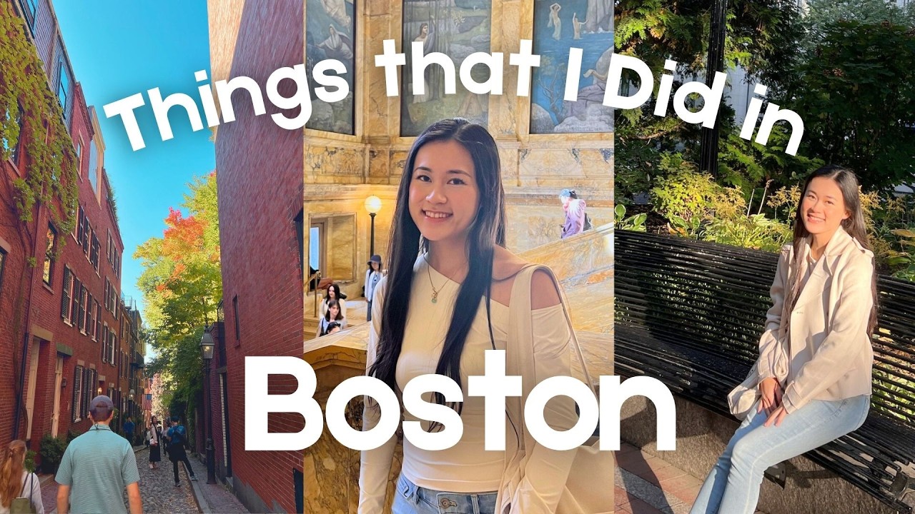 boston vlog | exploring Harvard, cutest cafes, museums