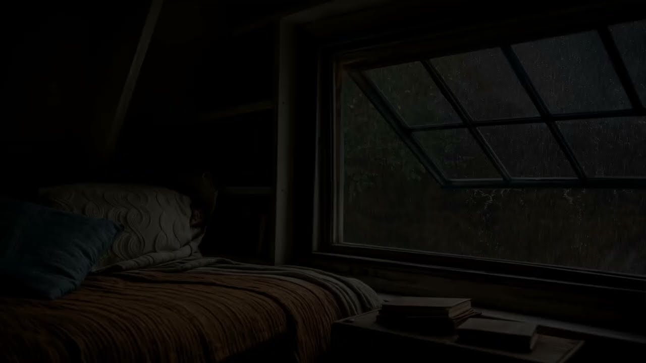 Rainfall in a Quiet Room | Rain on Window for Deep Sleep, Cozy Comfort & Peaceful Nights (No Ads)