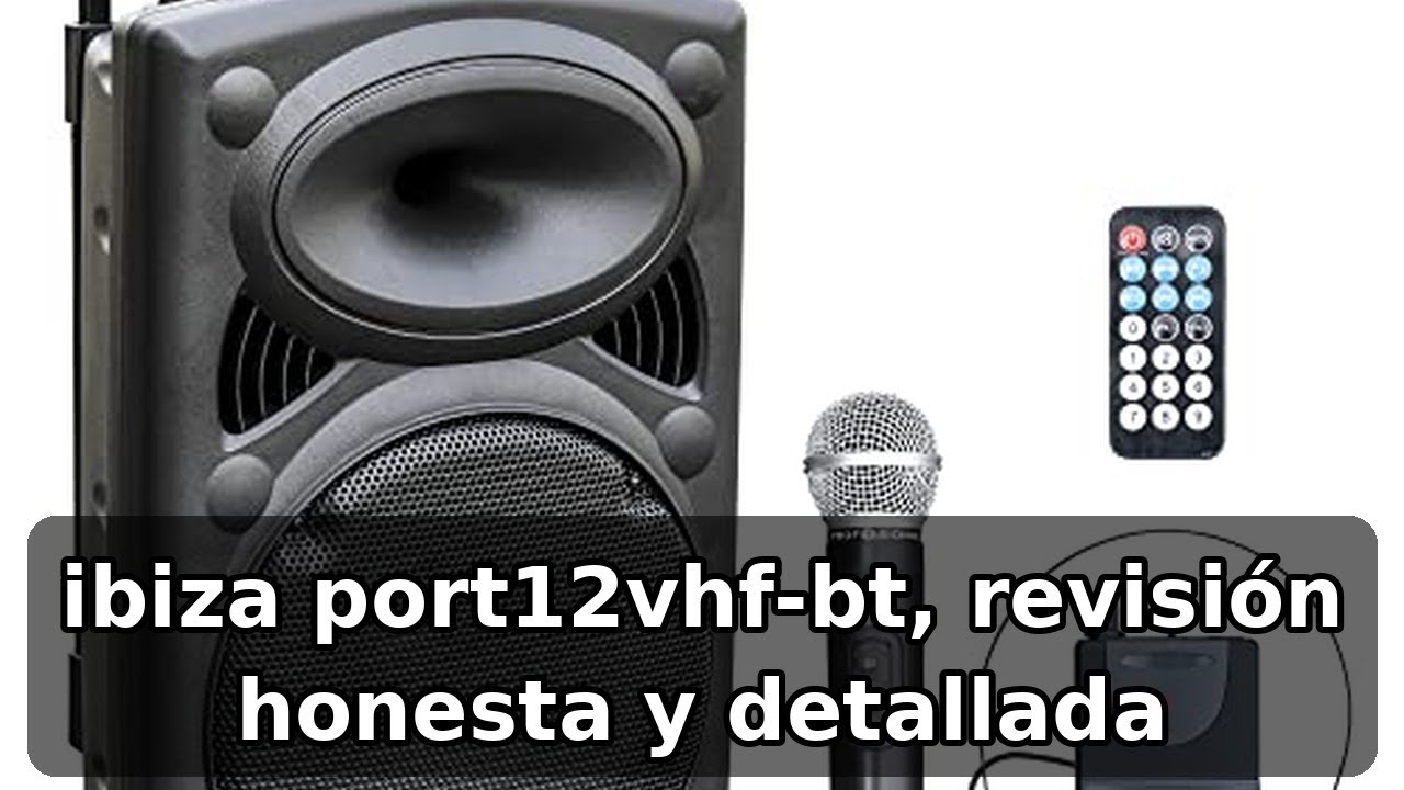 Review completa de Ibiza PORT12VHF-BT: análisis honesto del altavoz portátil con micrófonos