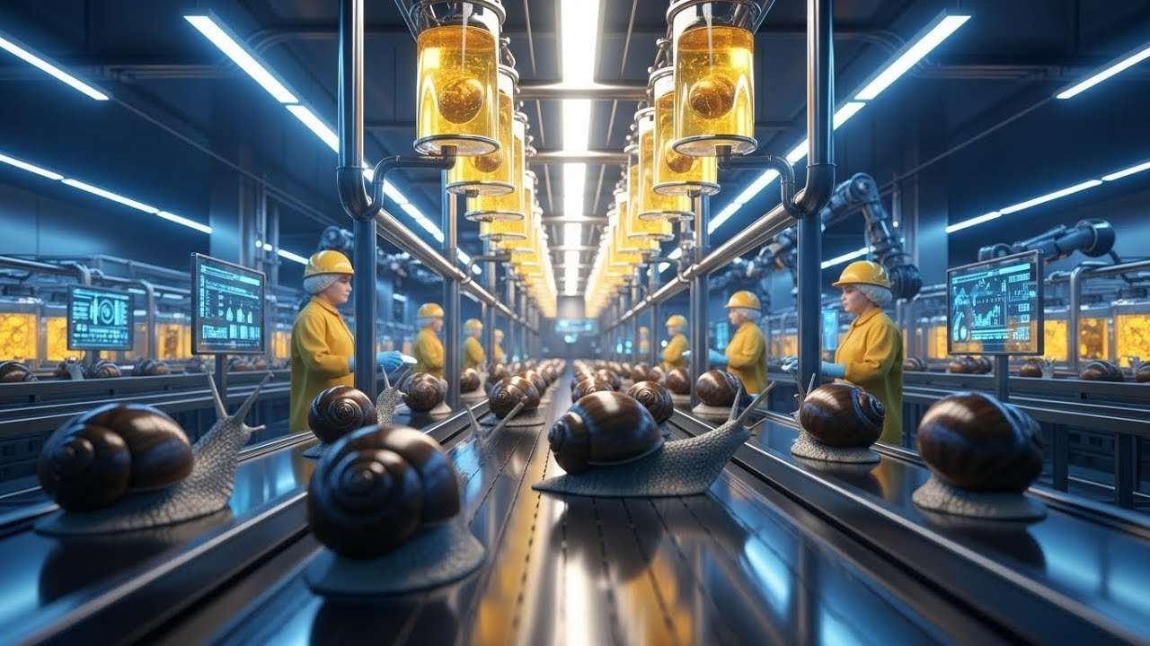 Inside Snail Factory &ndash; (Full Process) How millions of Ultra-Luxury Serums Are Made