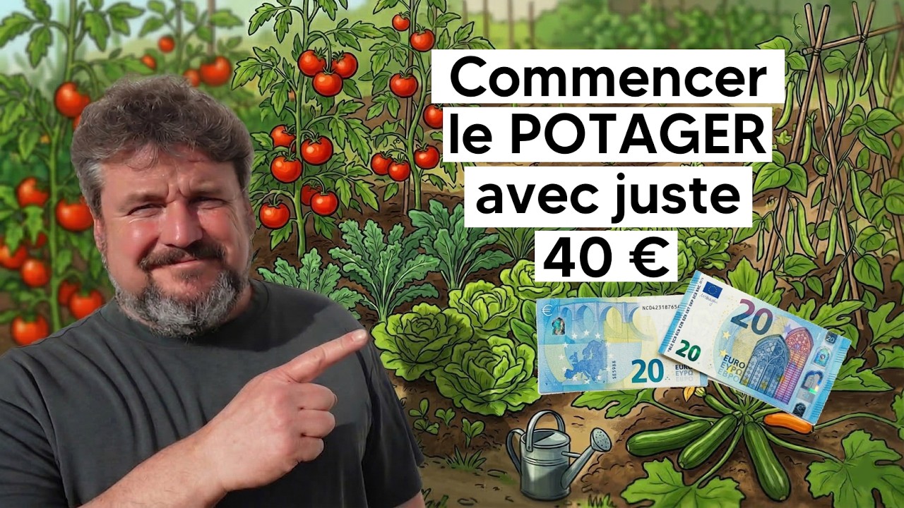 Comment d&eacute;marrer un potager avec juste 40 euros 🪙😋🍅