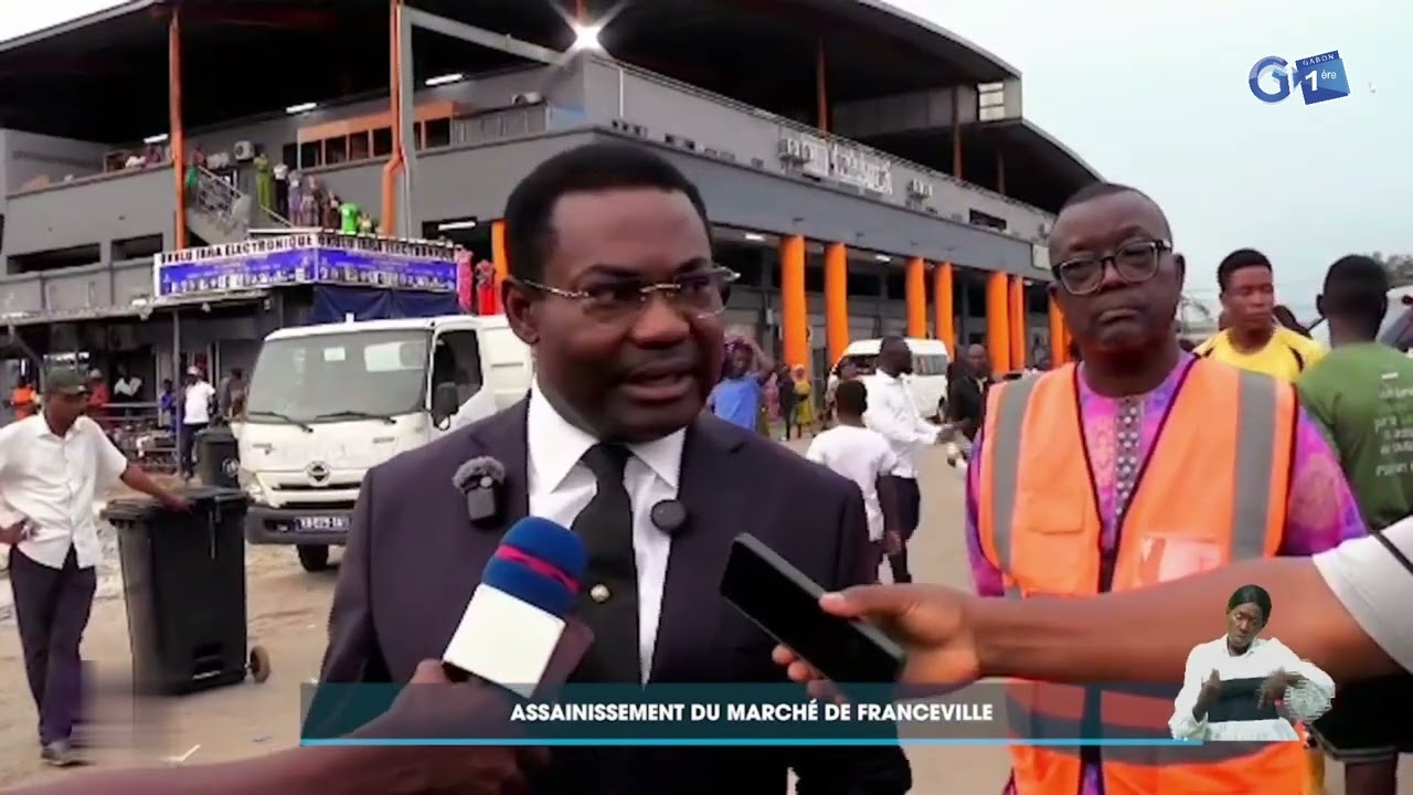 Assainissement du marché de Franceville.
