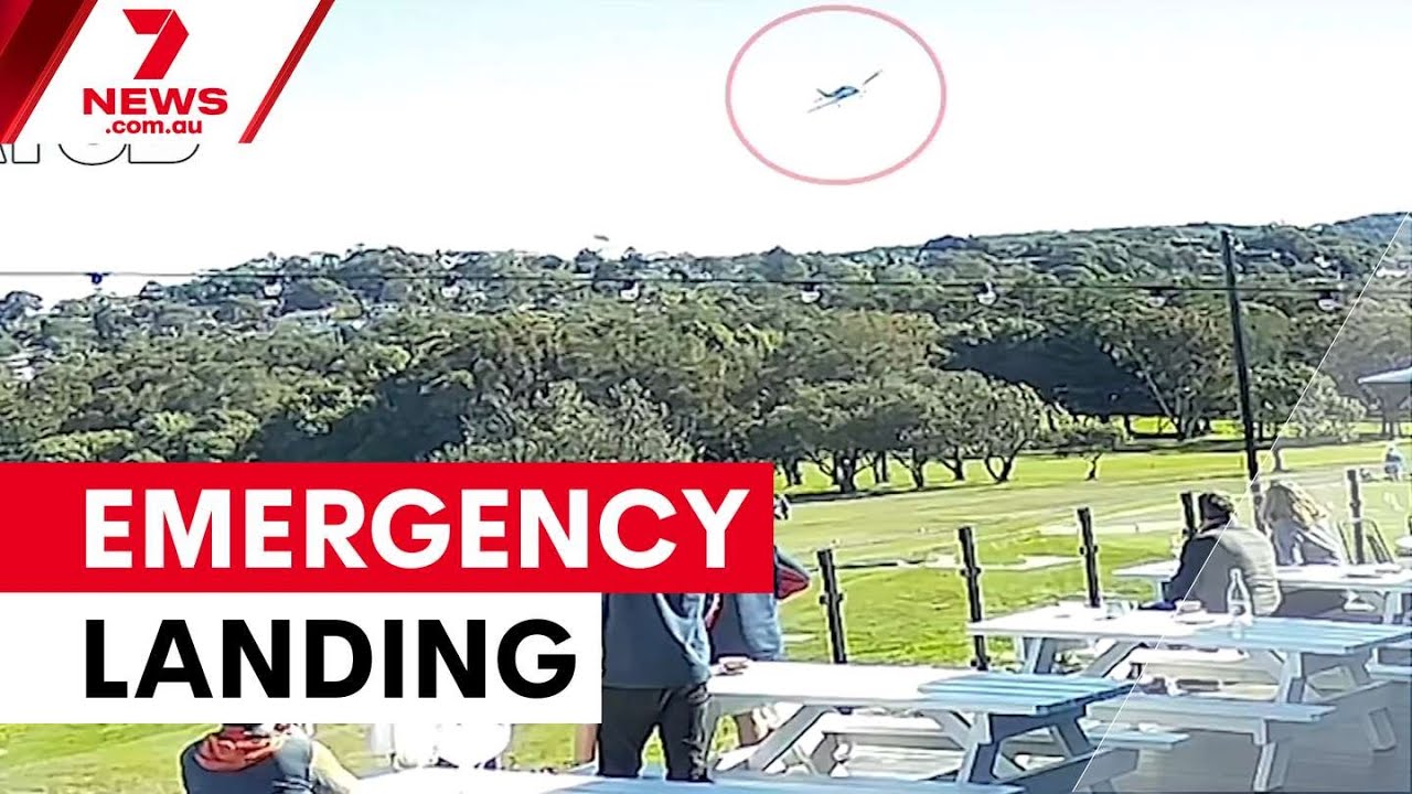 Pilot praised for emergency golf course landing | 7NEWS