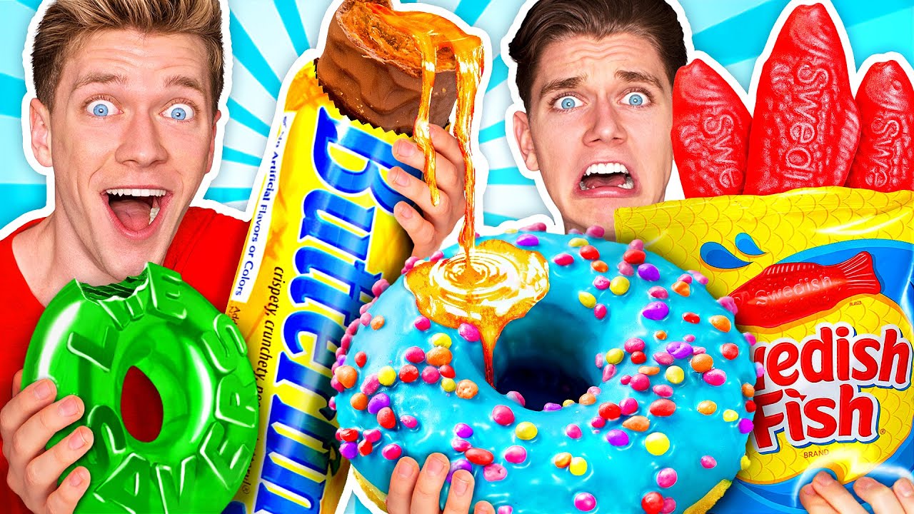 Making Giant Sour Candy!! How To Make The World&rsquo;s Largest DIY Real vs Gummy Food At Home Challenge