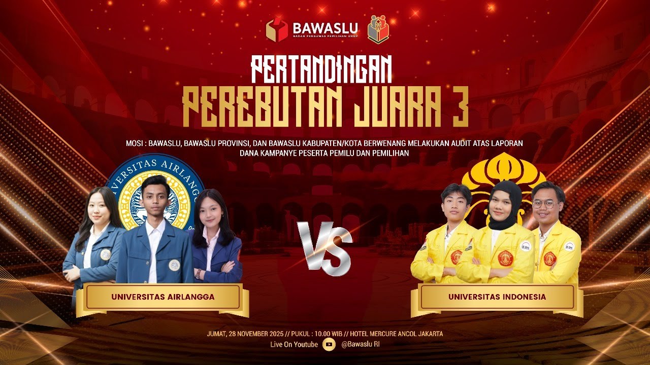 PEREBUTAN JUARA 3 - UNIVERSITAS AIRLANGGA VS UNIVERSITAS INDONESIA