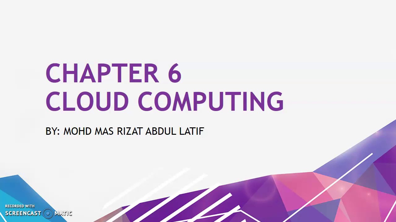 Chapter 6 Cloud Computing (Part 1)