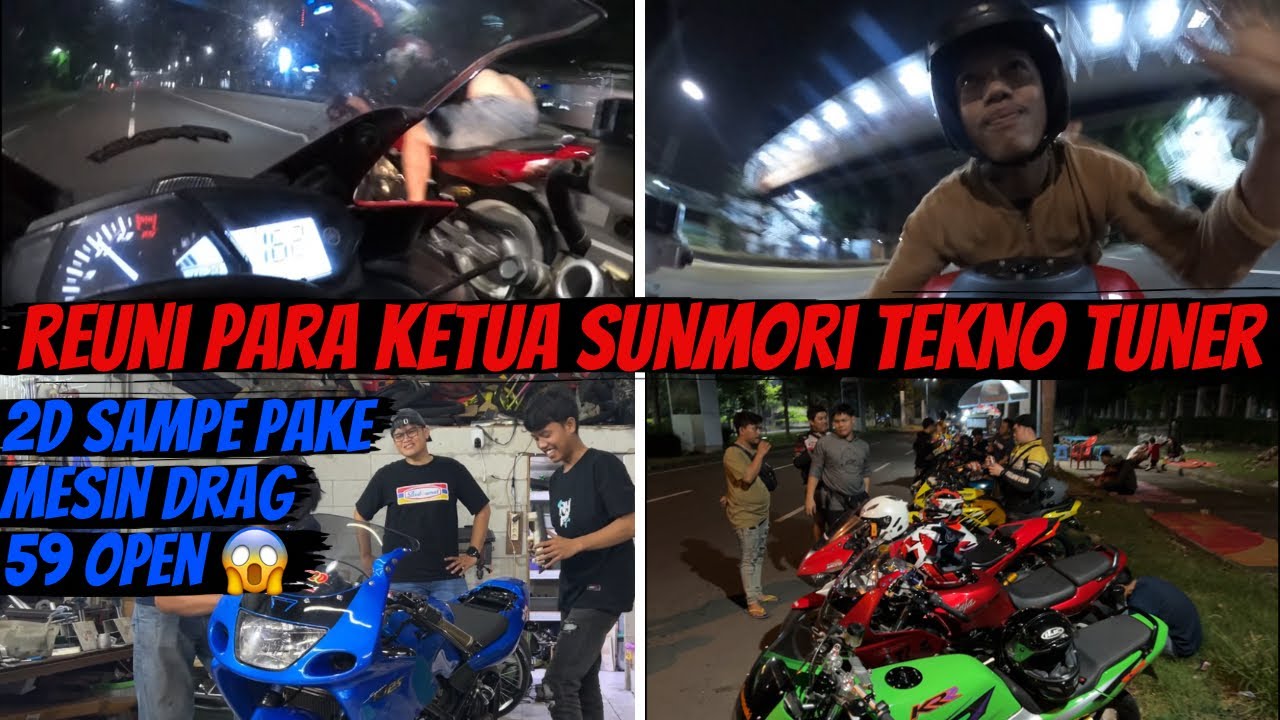 REUNIAN PARA TETUA SUNMORI TEKNO TUNER | 2D SAMPE PASANG MESIN DRAG NYA DI NINJA SUNMORI 😱
