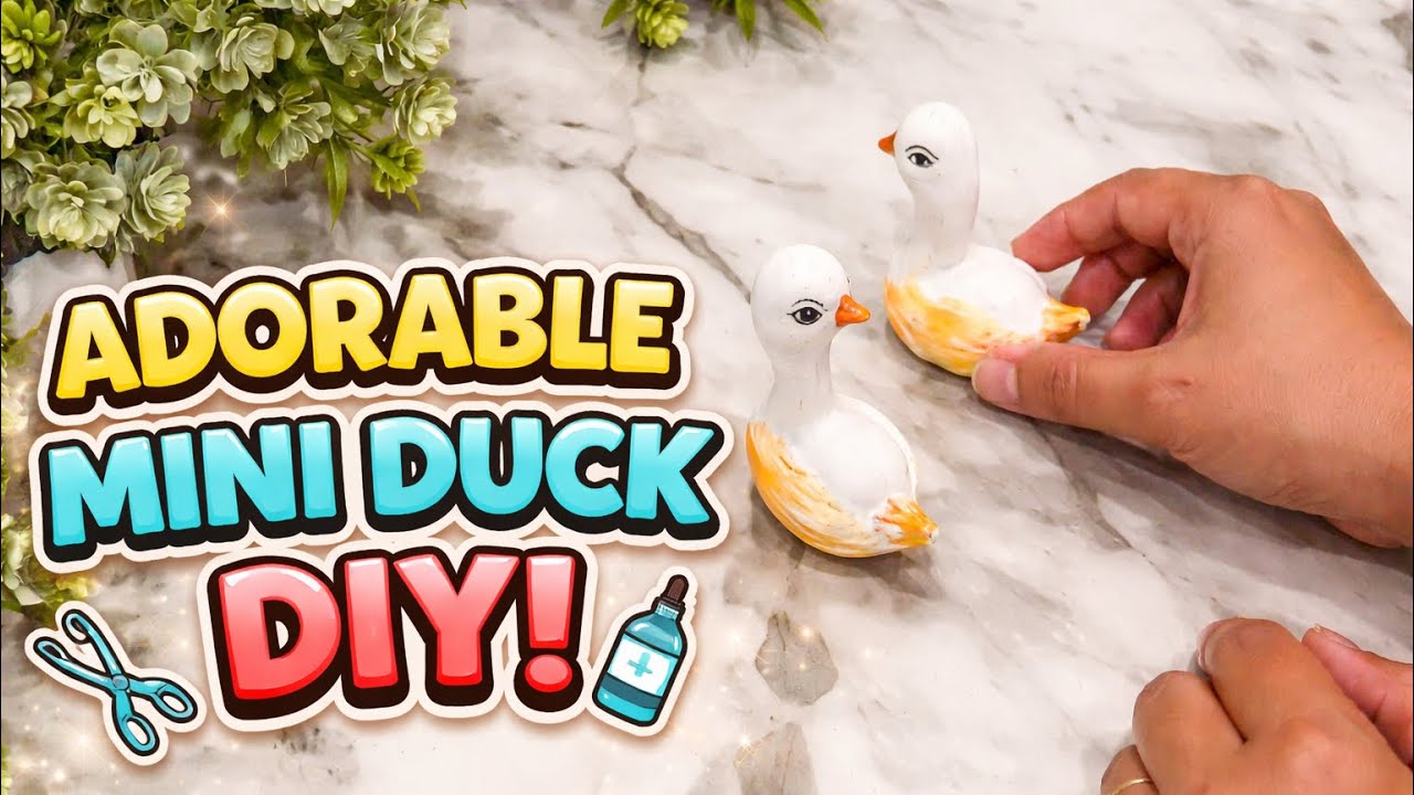 Diy clay duck || Mould it clay art ||  Mould it clay duck decor || #diy #art #claycrafts #clay ||