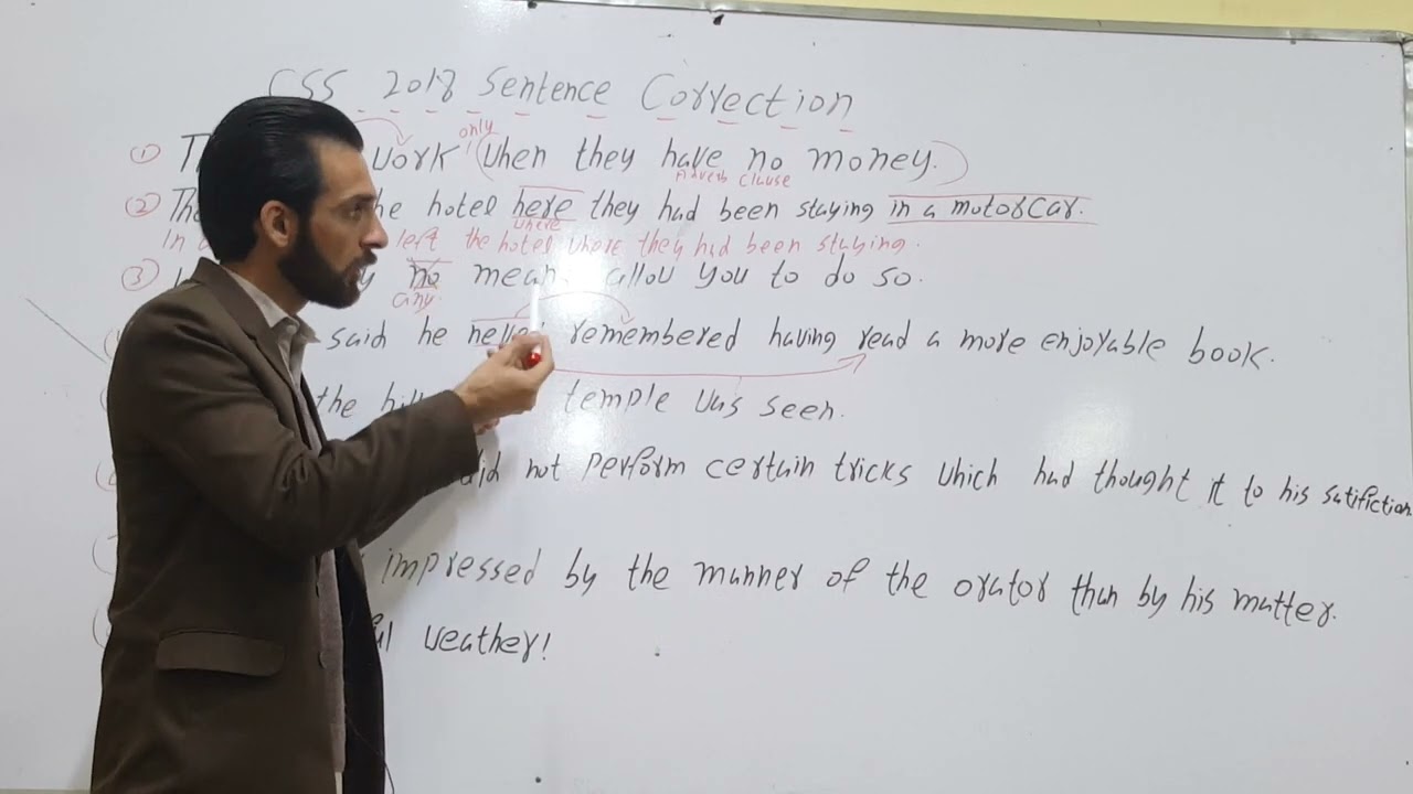 CSS 2018  Sentence Correction