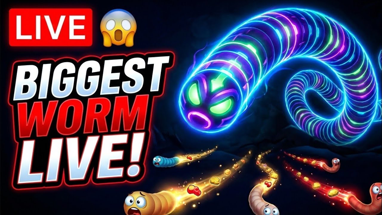 Worms Zone LIVE 🔥 Nonstop Gameplay | Top 1 Rank Push | Hindi Live